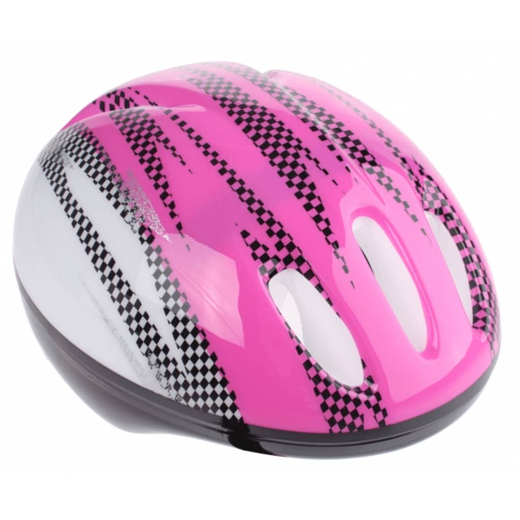 Afbeelding Bike Fun kinderhelm meisjes roze/wit maat 50/54 cm door Vidaxl.nl