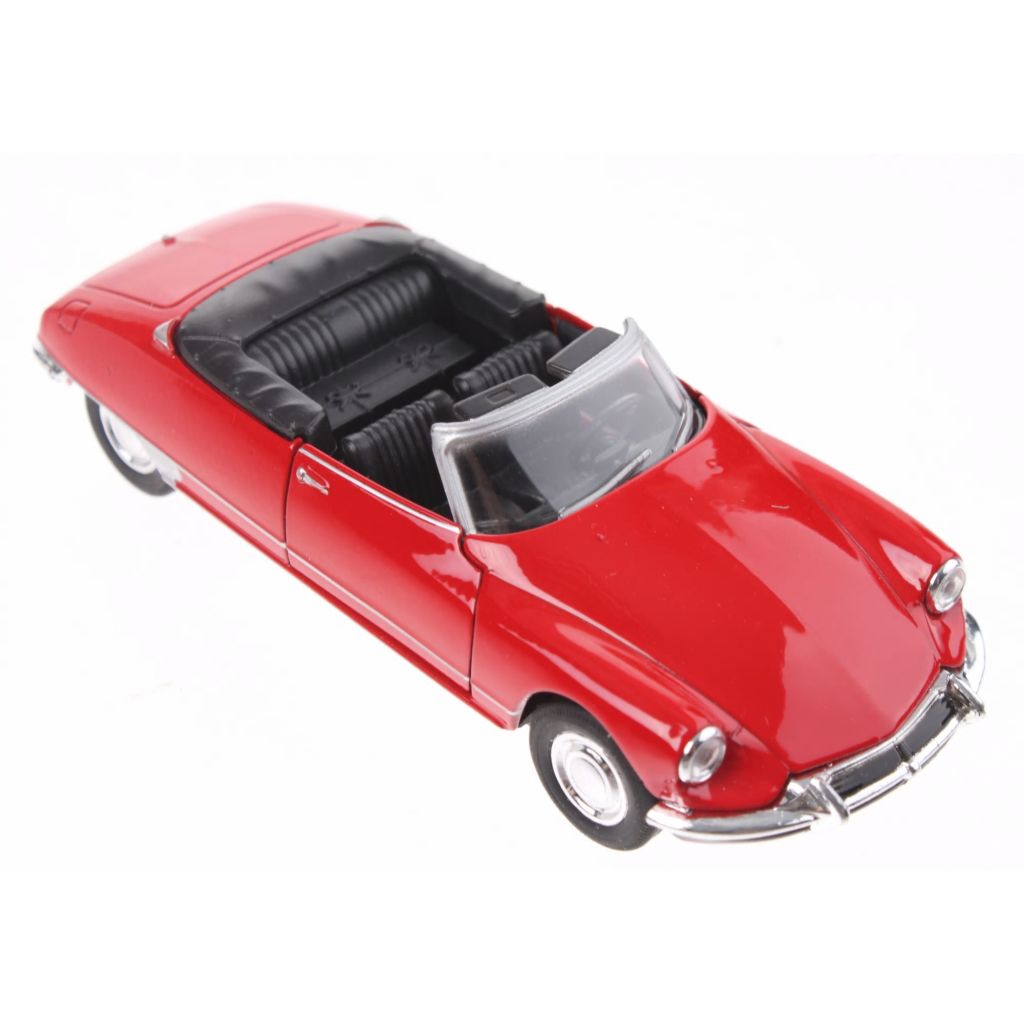 Welly schaalmodel Citroen DS19 Cabriolet open dak rood