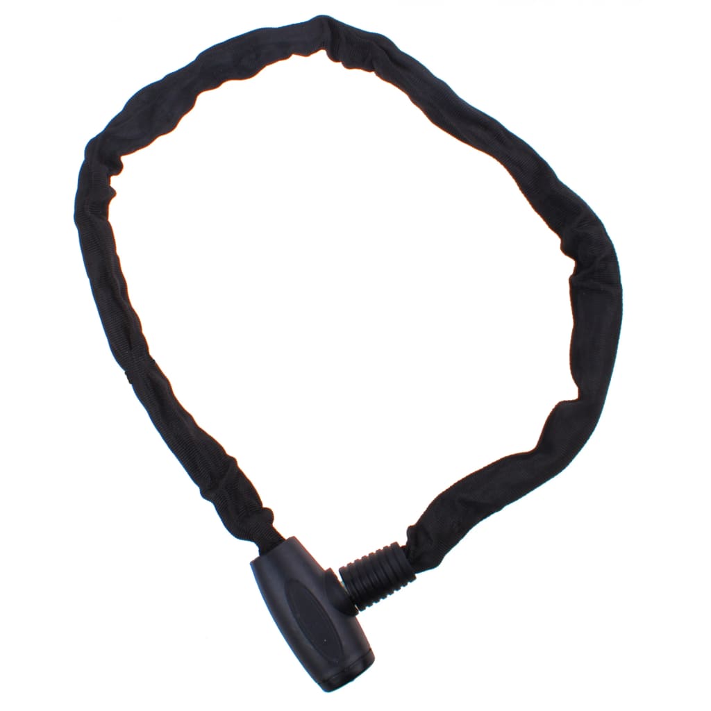 Afbeelding Pythonslot kettingslot vaste kop 110 cm 6 mm zwart door Vidaxl.nl