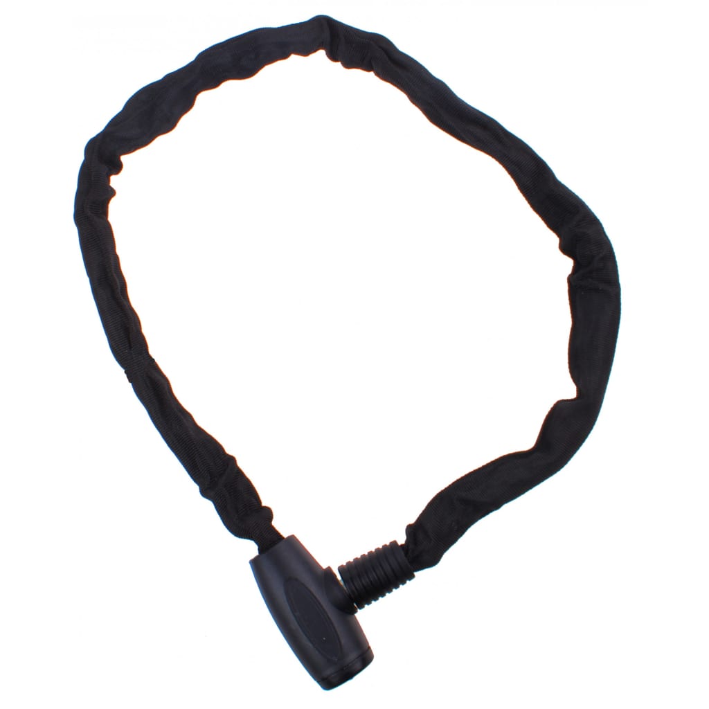 Afbeelding Pythonslot kettingslot vaste kop 120 cm 8 mm zwart door Vidaxl.nl