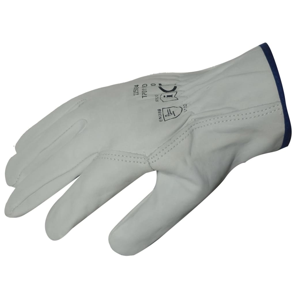 Toolpack Guantes de trabajo Modesto cuero talla XXL/11 364.092 Blanco XXL