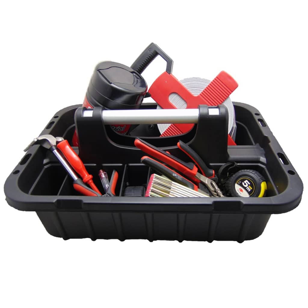 

Toolpack Gereedschap opbergbak Stash zwart 50x35x22 cm 360.005