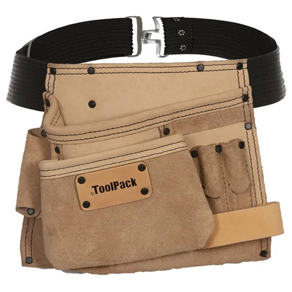 

Toolpack Gereedschapsriem professioneel enkele buidel Elite beige