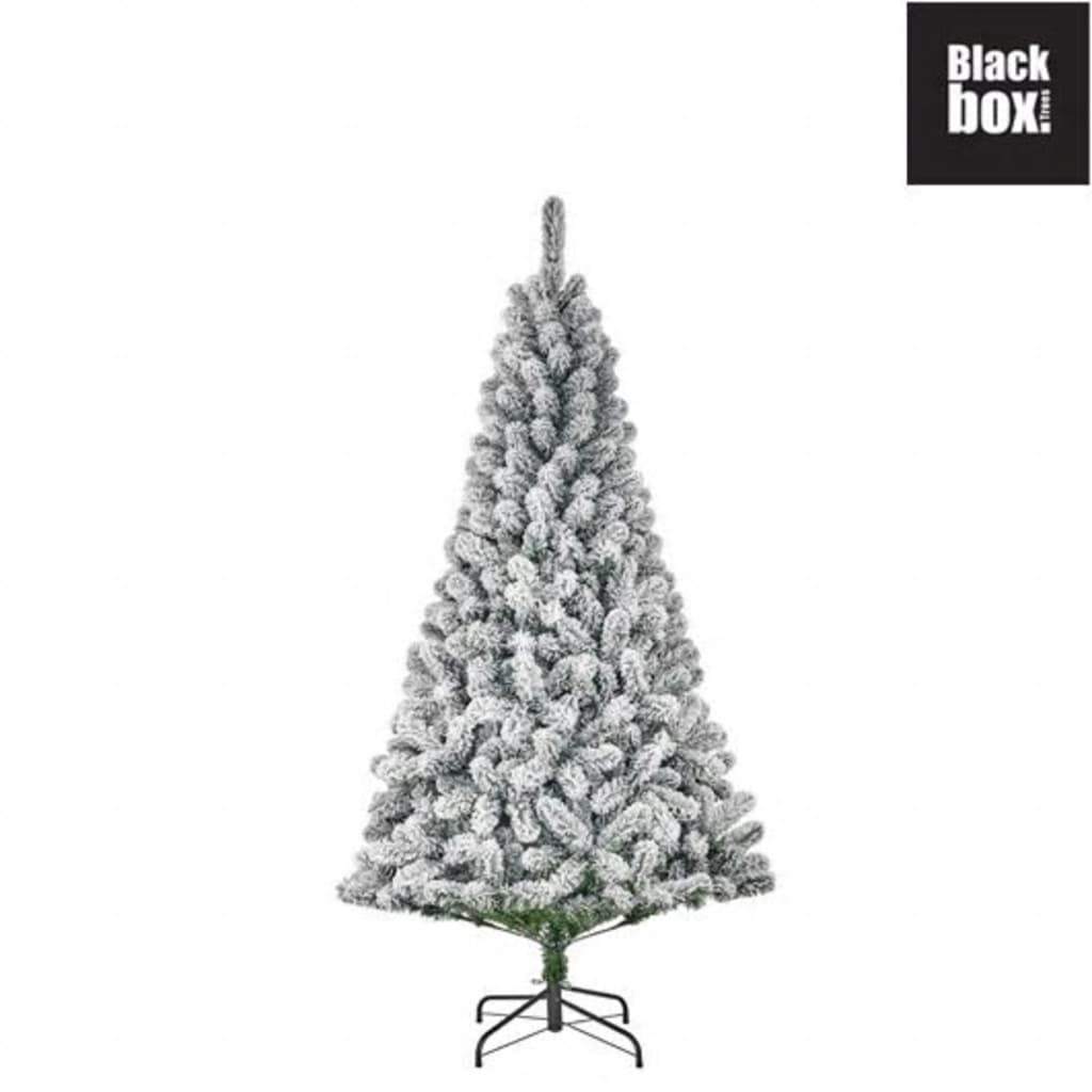 Afbeelding Little Mix Black Box Trees - Millington kerstboom frosted, groen - h185xd109cm door Vidaxl.nl
