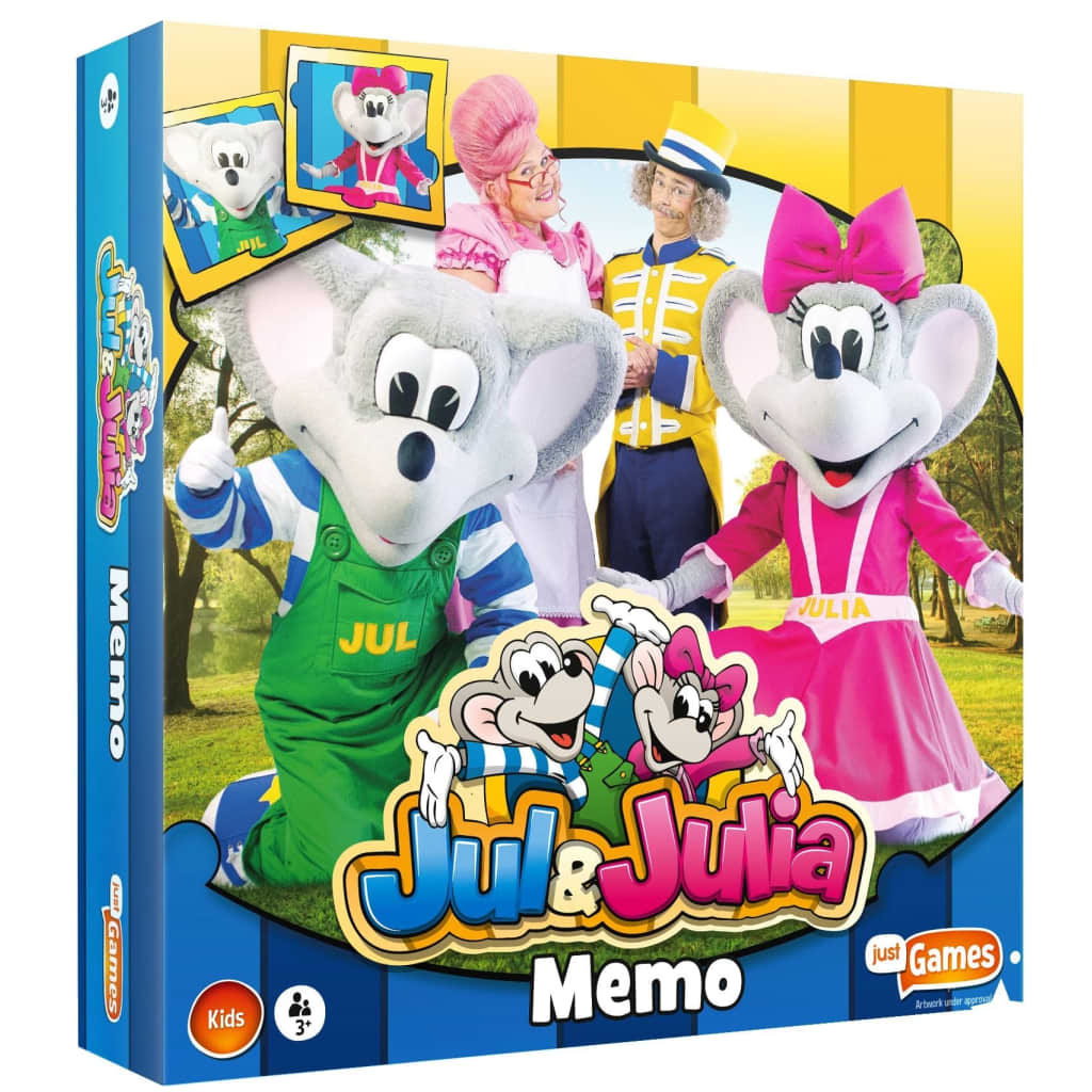 Afbeelding Just2Play Memory Jul & Julia 36 kaarten door Vidaxl.nl