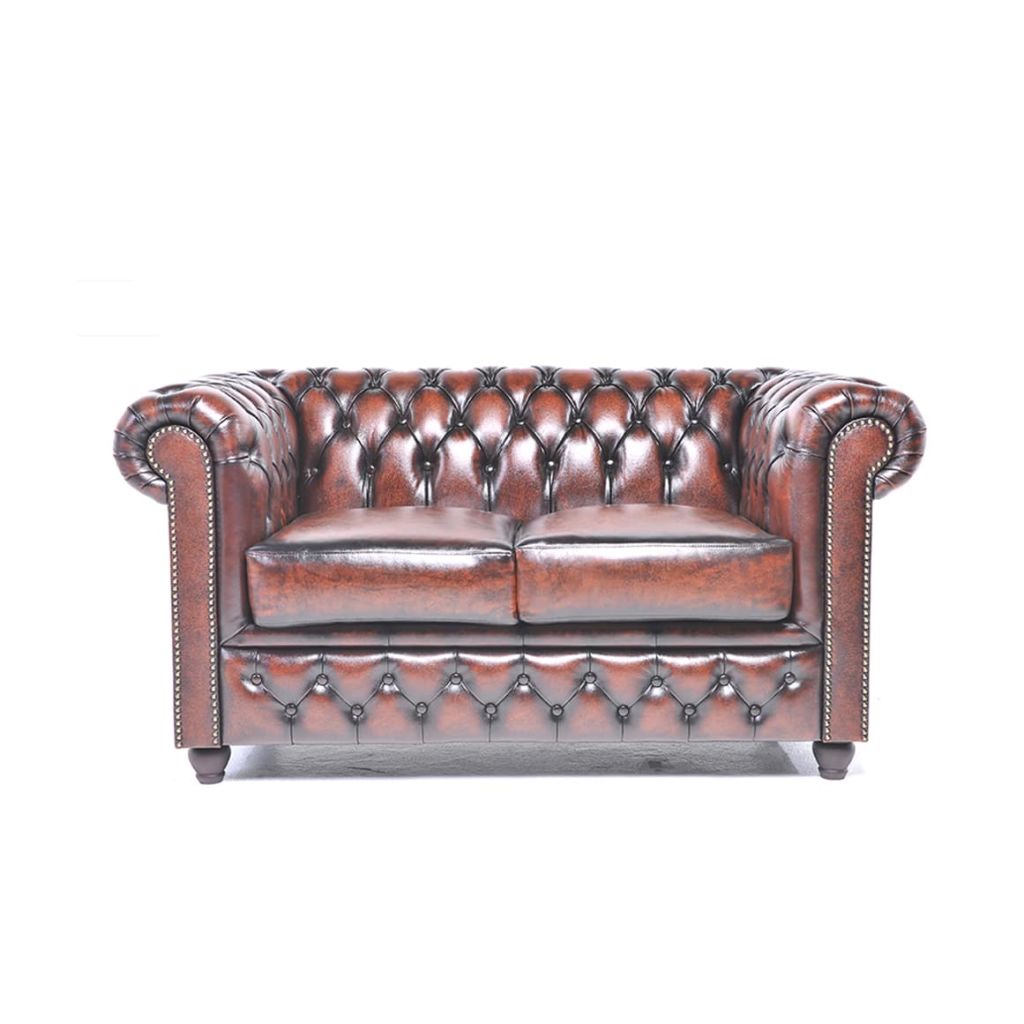 Afbeelding The Chesterfield Brand Original Chesterfield Antiek Bruin 2 zits door Vidaxl.nl