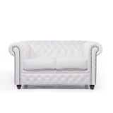 Chesterfield Origine Blanc 2-places