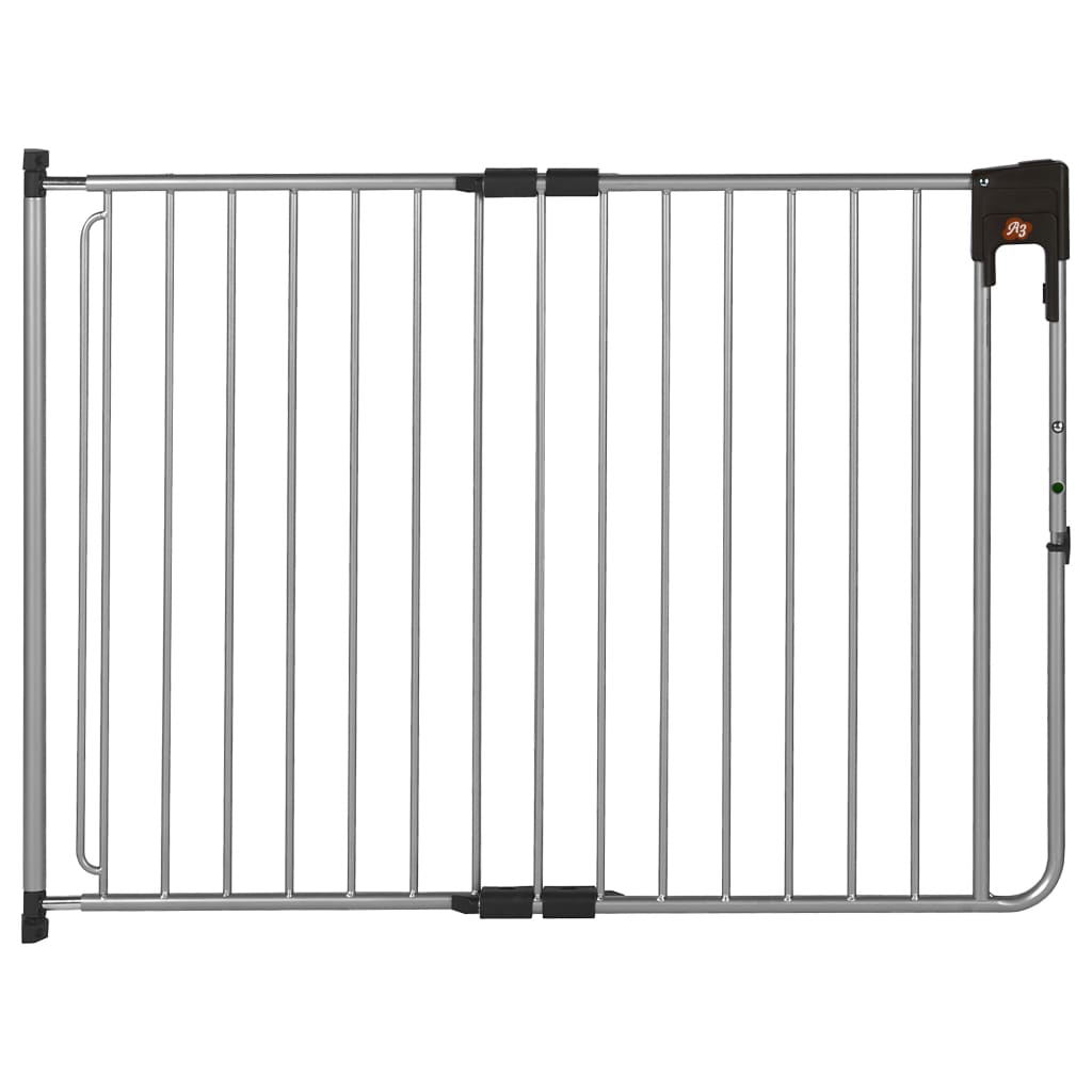 Afbeelding A3 Baby & Kids - SafetyDoor traphek (75.5 tot 116 cm) - Zilver door Vidaxl.nl