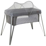 Soozly Lit de voyage avec moustiquaire Gris 64655