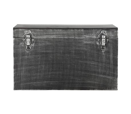 LABEL51 Úložný box Vintage 30 x 15 x 20 cm S černý s patinou