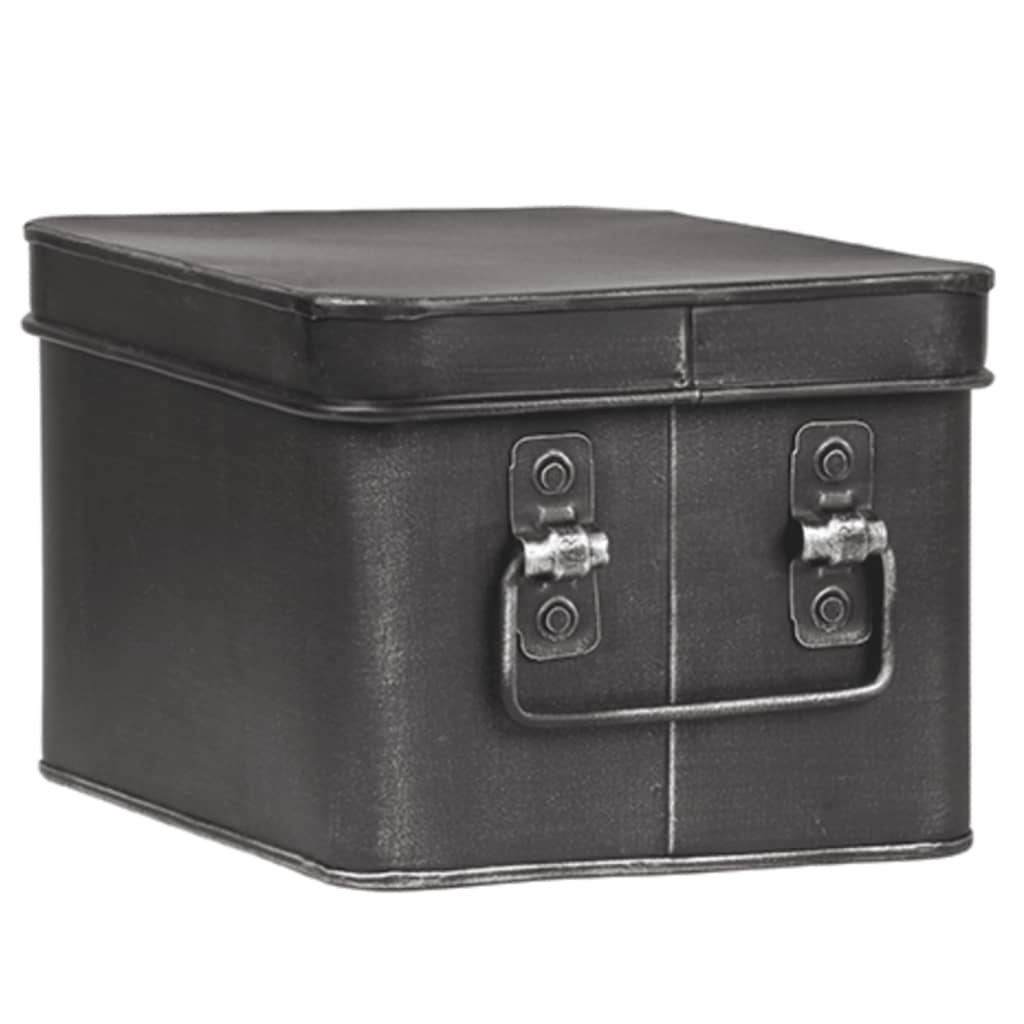 Contenitore Media 22x17x13 Cm M Nero Anticato LABEL51 12 width=274