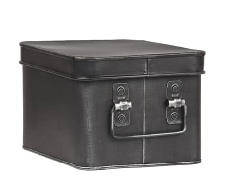 LABEL51 Aufbewahrungsbox Media 22x17x13 cm M Antik-Schwarz