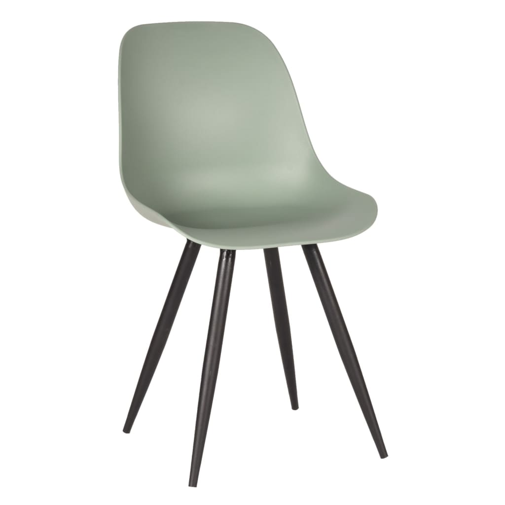 LABEL51 spisebordsstole 2 stk. Monza 46x54x88 cm grøn