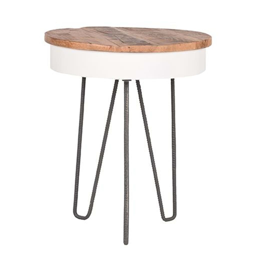LABEL51 hjørnebord Saria 44x53 cm hvid