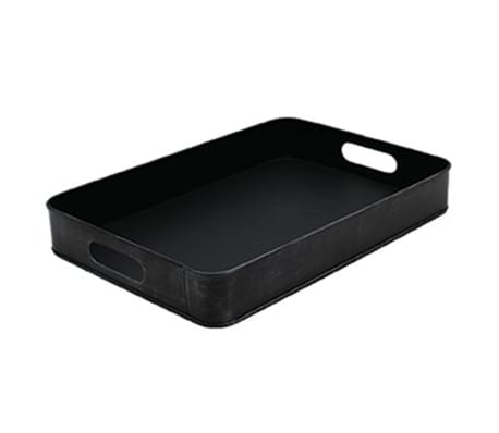 LABEL51 Δίσκος σερβιρίσματος Αντικέ Μαύρο 39 x 28 x 6 εκ. S