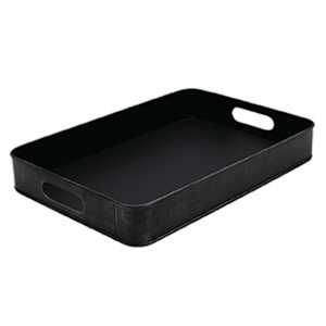 LABEL51 Δίσκος σερβιρίσματος Αντικέ Μαύρο 39 x 28 x 6 εκ. S