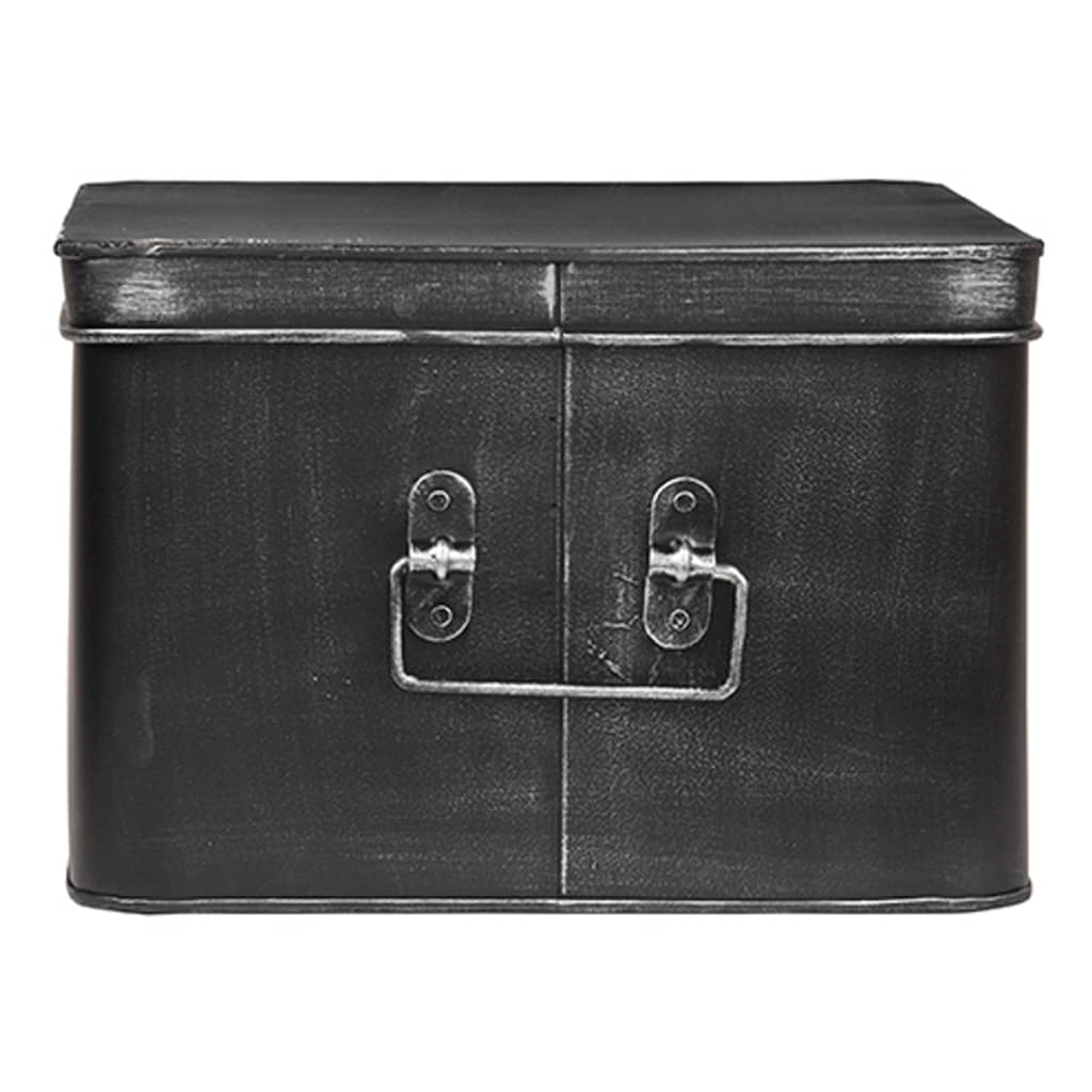 LABEL51 Storage Box Media 35x27x18 cm XL Antique Black