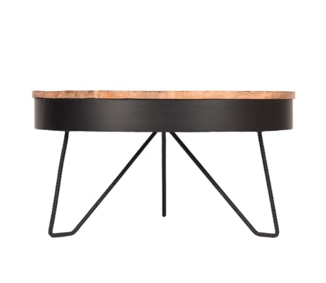 LABEL51 Coffee Table Saran 80x80x43 cm Wood/Black