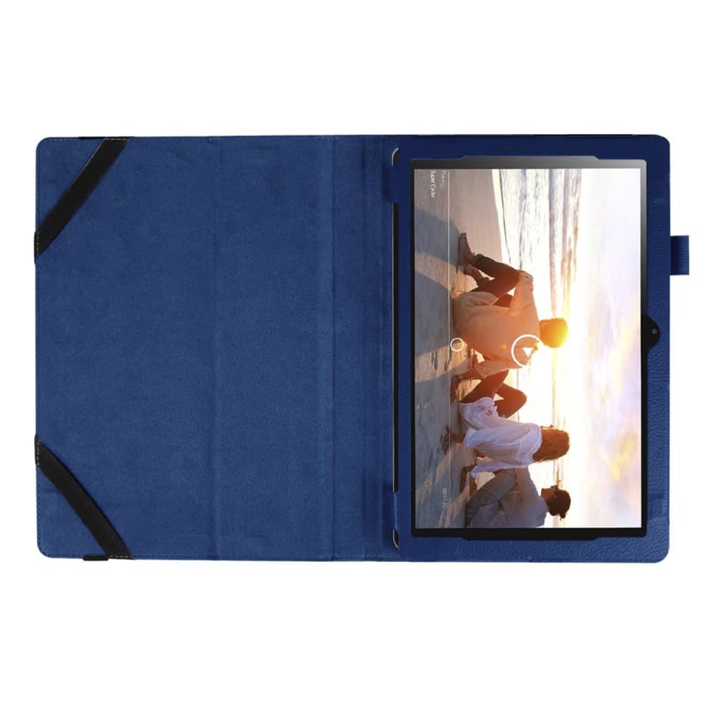 Shop4 Javu Lenovo Ideapad Miix 310 Hoes Book Cover Lychee Donker Blauw huismerk kopen in de aanbieding