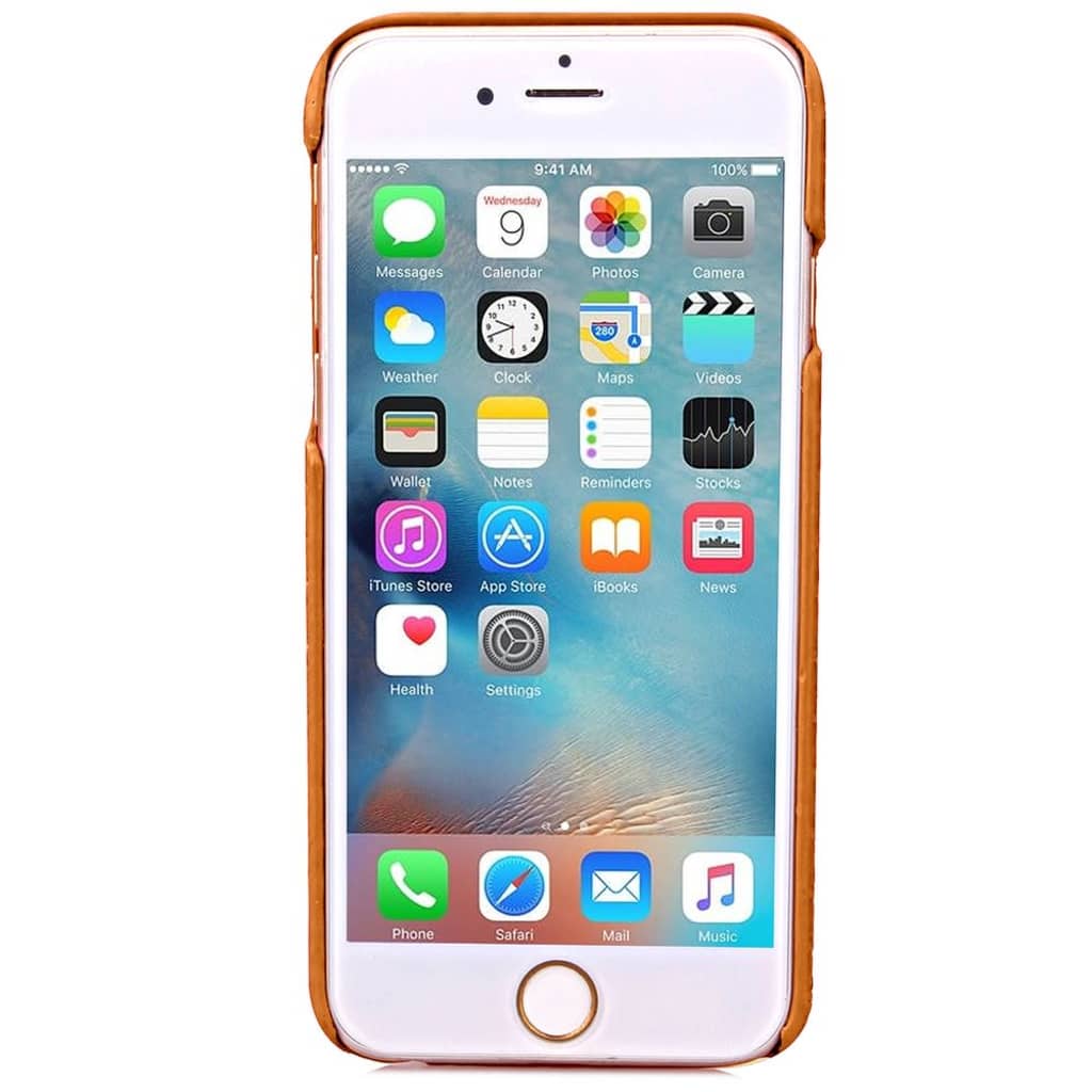 Shop4 Javu Iphone 6S Hoesje Harde Back Case Rieten Bruin huismerk kopen in de aanbieding