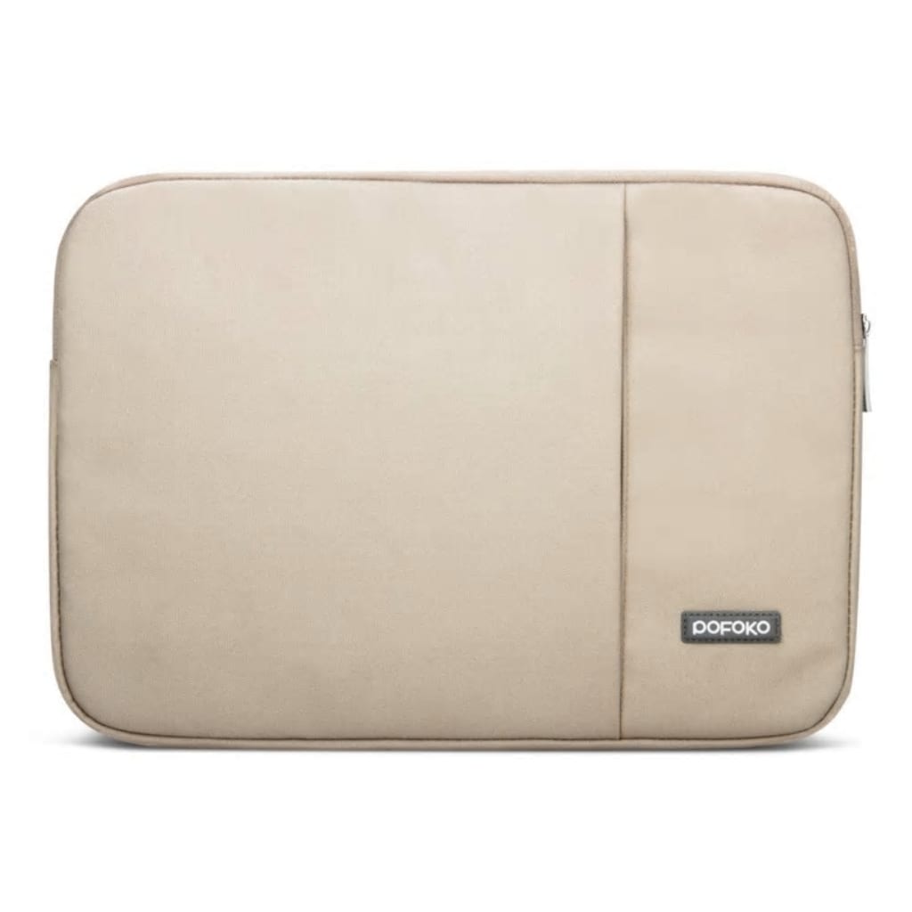 Pofoko - 15 inch Laptop Hoes - Sleeve Oscar Series Beige