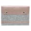Soyan 15 Inch Laptop Hoes Sleeve Wolvilt En Leder Rose Goud soyan kopen in de aanbieding