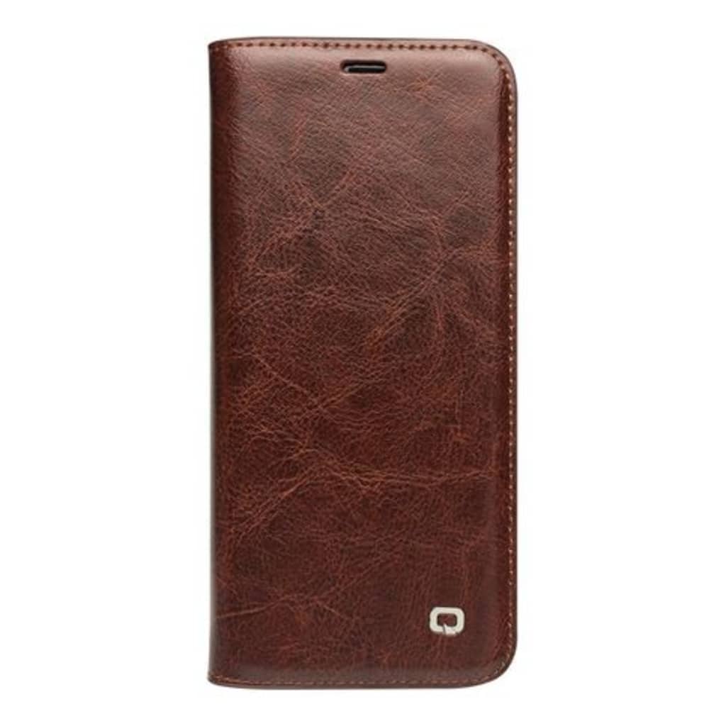 Qialino - Samsung Galaxy S9 Hoesje - Leather Case Book Series Bruin