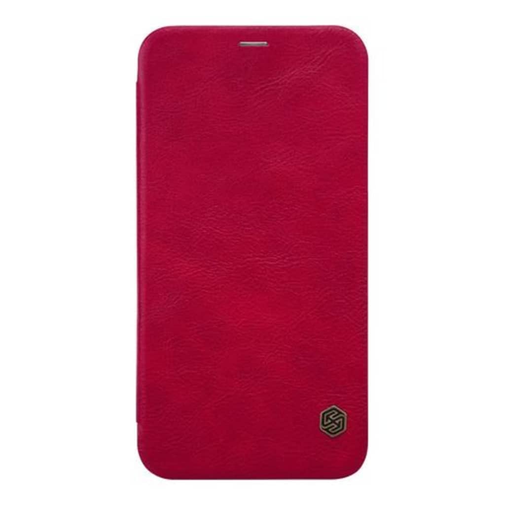 Nillkin - iPhone Xs Hoesje - Leather Case Qin Series Rood