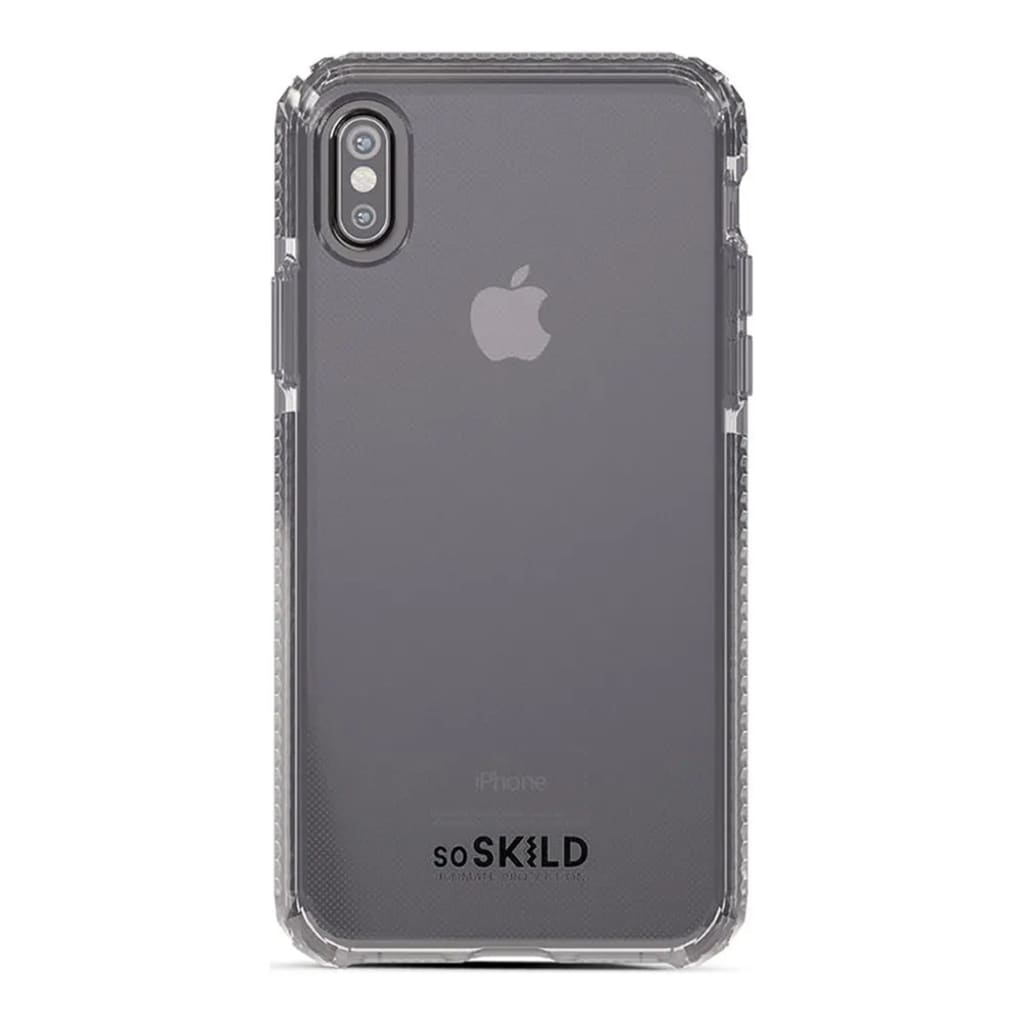 SoSkild - iPhone Xs Hoesje - Back Case Defend Smokey Grey