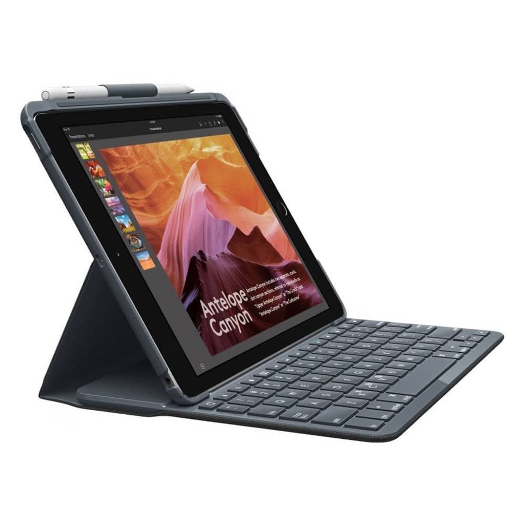 Logitech - iPad 9.7 (2018) Hoes - Bluetooth Keyboard Cover Slim Folio