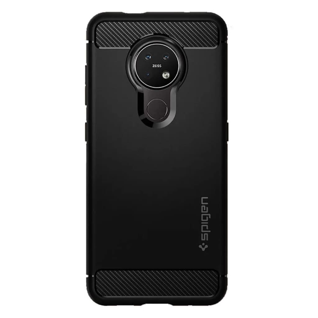 SPIGEN - Nokia 7.2 Hoesje - Back Case Rugged Armor Mat Zwart