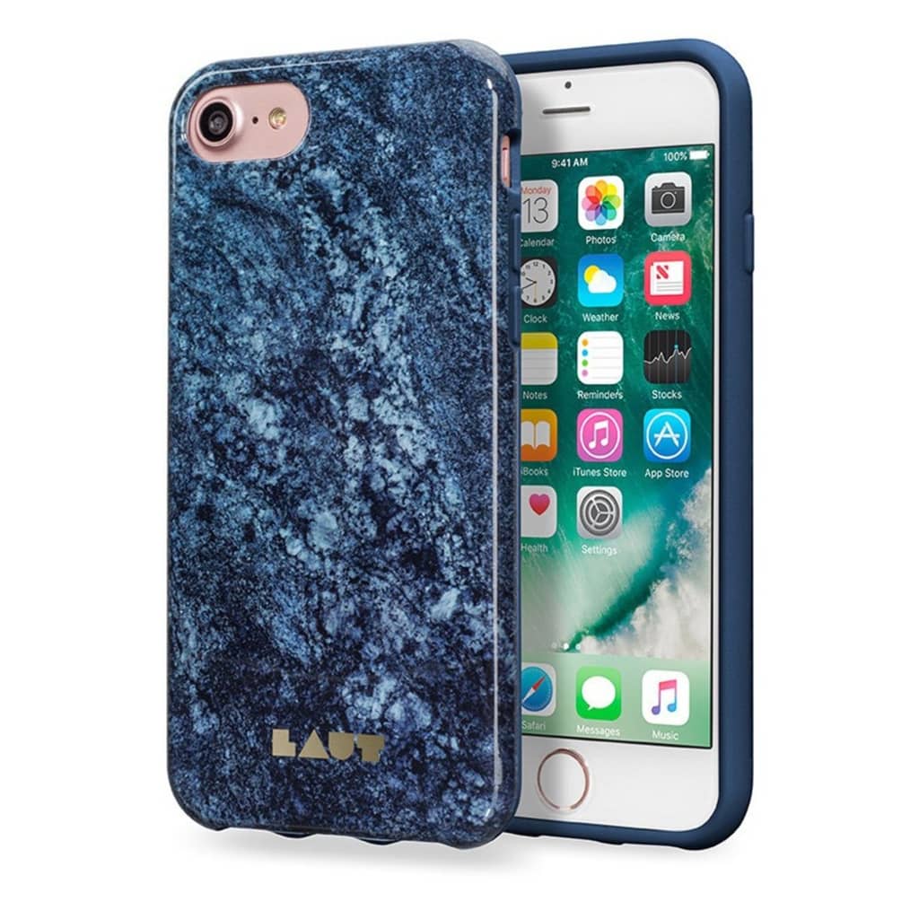 LAUT - iPhone 6 Hoesje - Back Case HUEX Marble Blauw