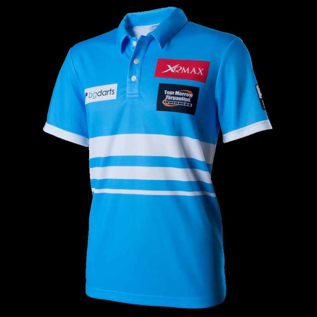 VidaXL - XQmax Darts VvdV replica wedstrijdshirt blauw maat M QD9100030