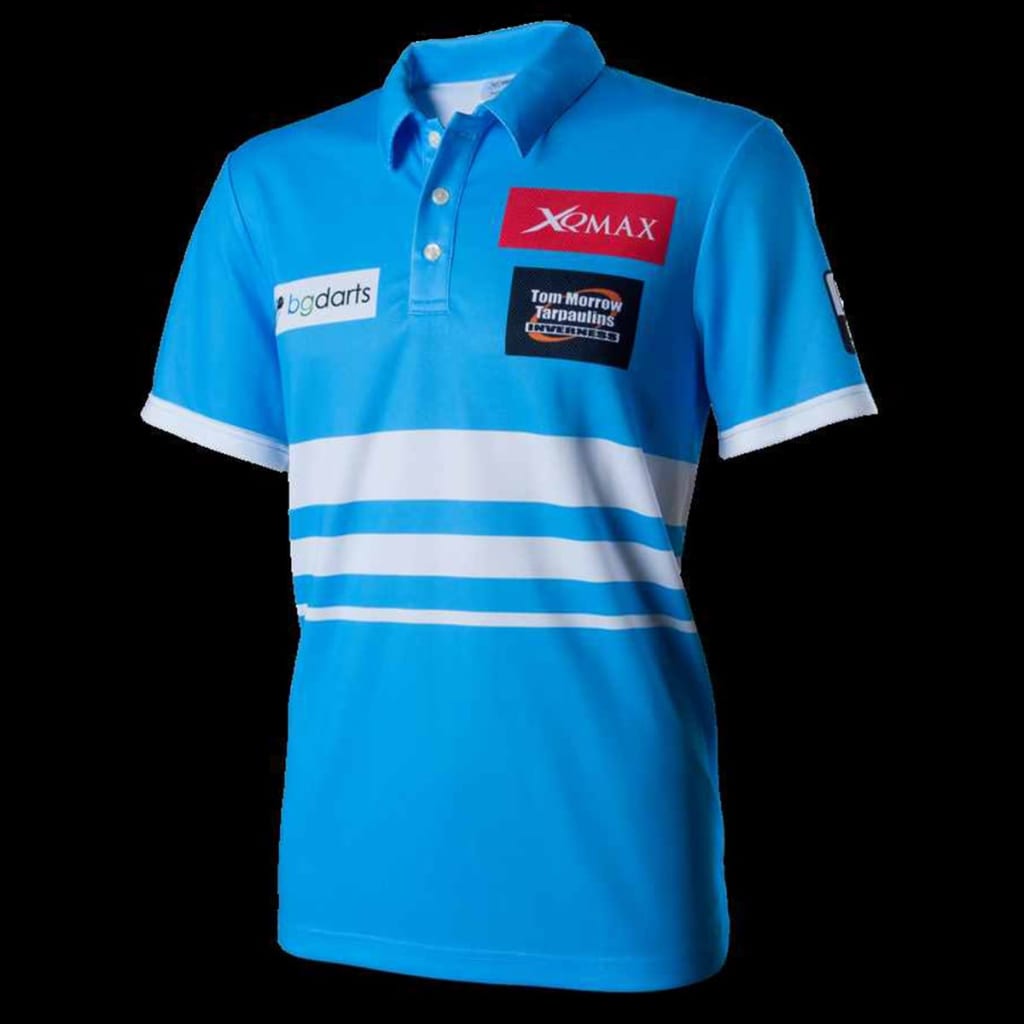 

XQmax Darts VvdV replica wedstrijdshirt blauw maat L QD9100040