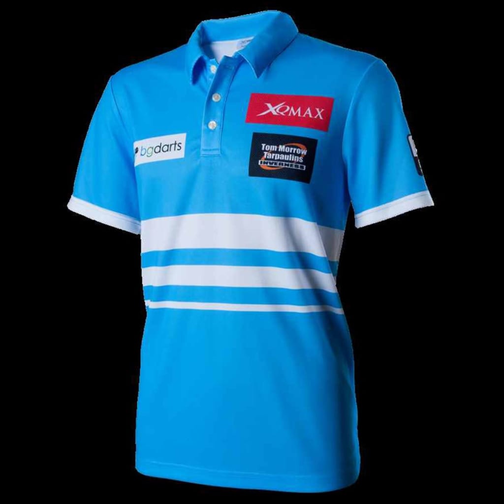 VidaXL - XQmax Darts VvdV replica wedstrijdshirt blauw maat XXL QD9100060