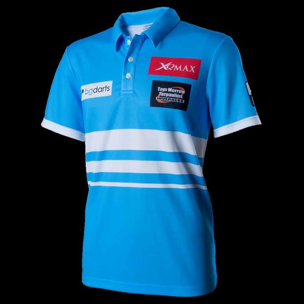 VidaXL - XQmax Darts VvdV replica wedstrijdshirt blauw maat XXXL QD9100070