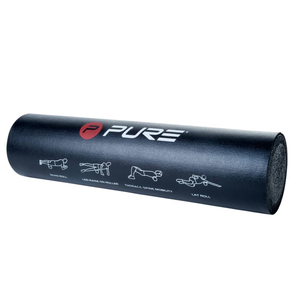 Pure2Improve Training roller 60x15 cm zwart P2I200050