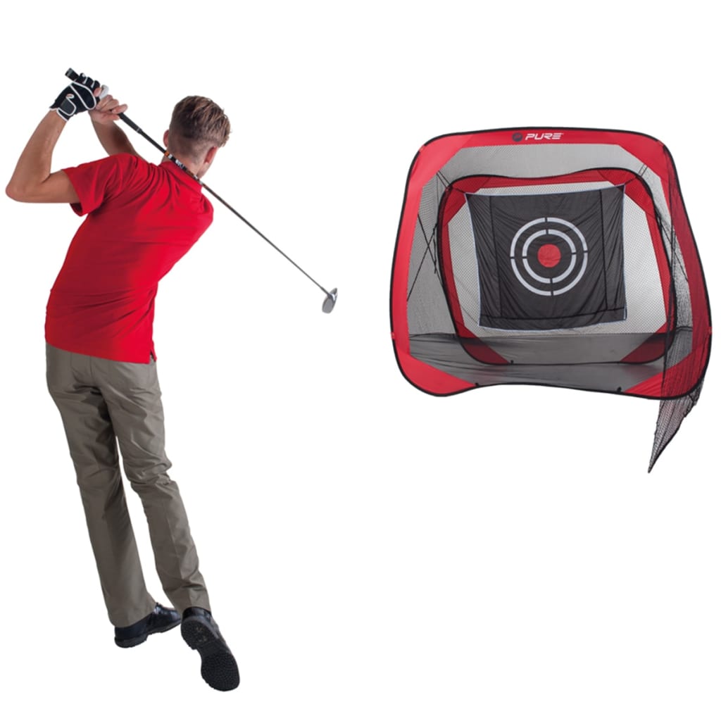 

Pure2Improve golf practice net 213 x 213 x 122 cm rood/zwart