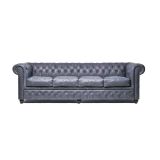 Chesterfield Origine Vintage Noir 4-places