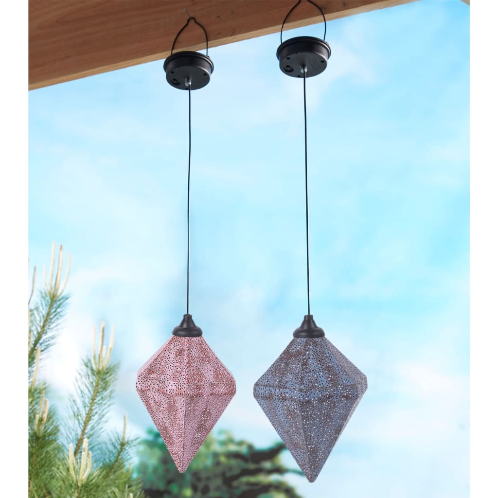 

Luxform Tuinhanglamp Myra solar LED blauw
