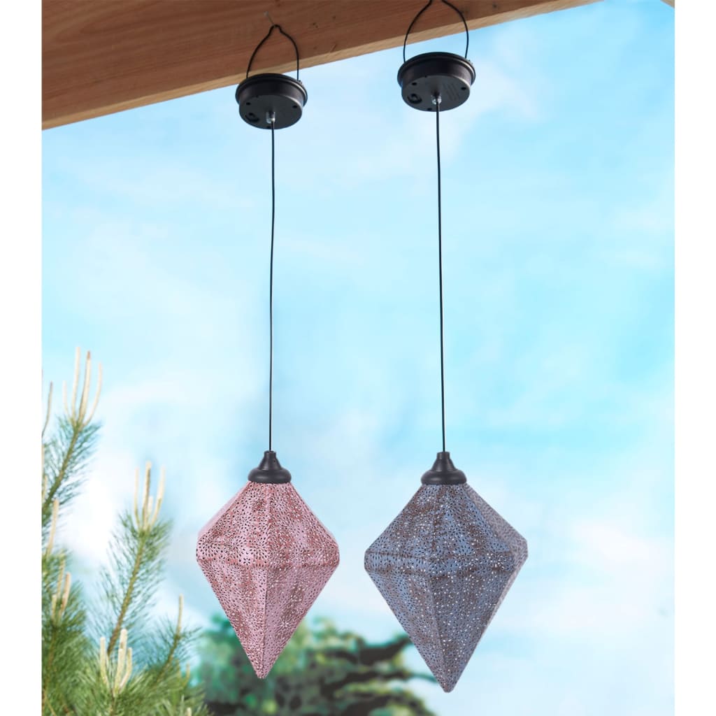 

Luxform Tuinhanglamp Tyana solar LED roze