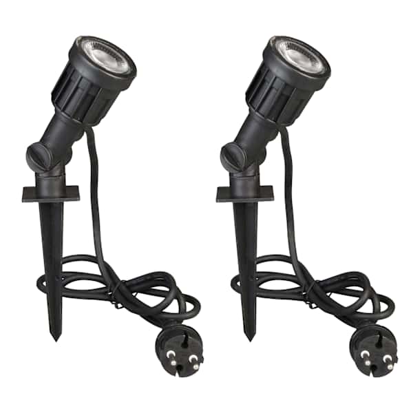 Luxform LED-aiavalgustid "Dominica" 2 tk must LUX9522D.01