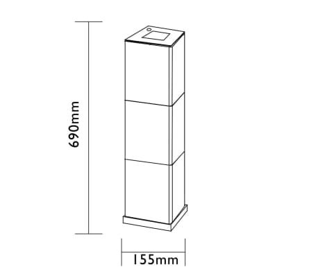 30042 Luxform Solar De Suelo Negro Jardín Luz Led Martinique Para MLqVSUzGp
