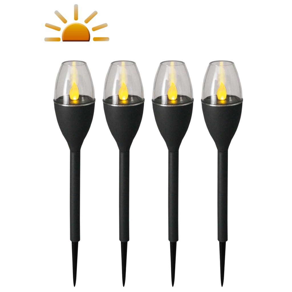 Afbeelding Luxform LED-tuinlampen mini met grondpin Jive grijs 4 st 41466 door Vidaxl.nl