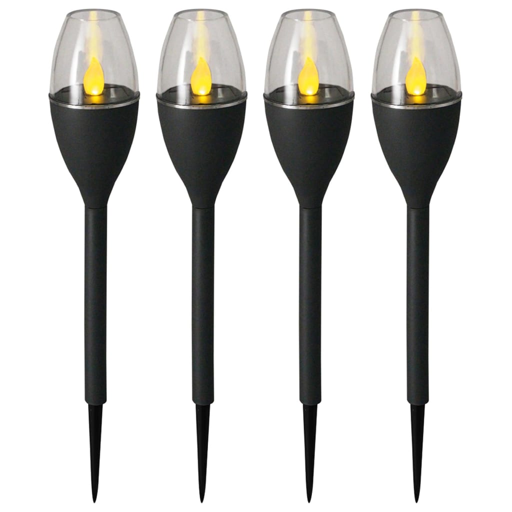 

Luxform LED-tuinlampen mini met grondpin Jive grijs 4 st 41466