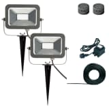 Luxform Riflettore da Giardino Gladstone 2 pz 12 V Nero 52297