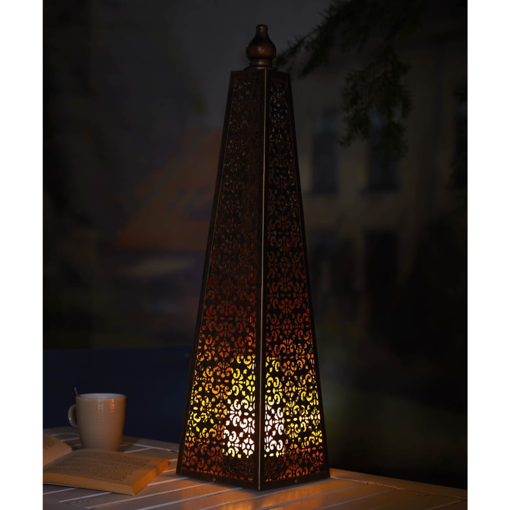 Luxform Lighting Lampe à LED sur piles Pyramid 60 cm Cuivre