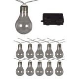 Luxform Battery-operated Party Lights with 10 LEDs Transparent 95110