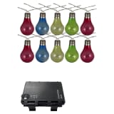 Luxform Battery-operated Party Lights with 10 LEDs Colourful 95111