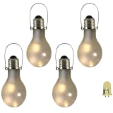 Luxform Gartenlampen LED Deko-Lichter 4 Stk. Mattglas 95434